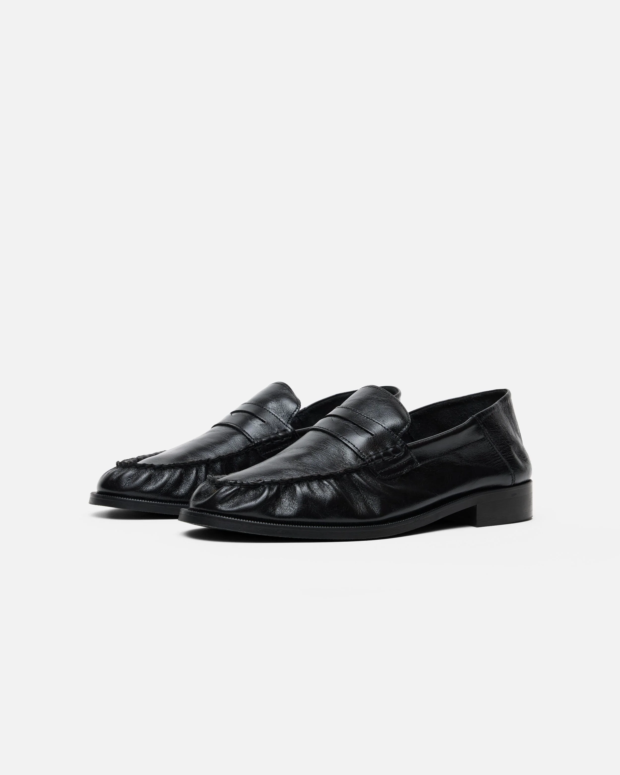 CB BLACK FOLDABLE RUCHED LOAFER - Image 4